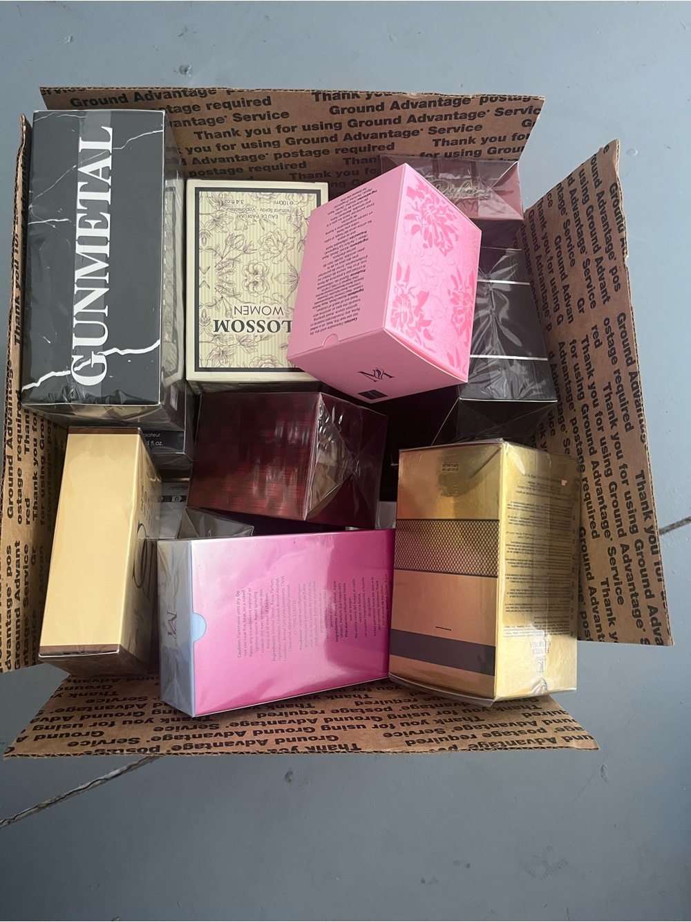 Assorted Women’s Fragrance Gift Box - Pink & Gold Options 24 pieces